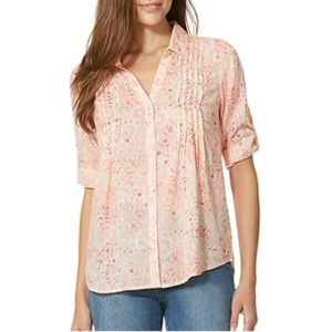 Gloria Vanderbilt Women's Giselle Pintuck Roll-Tab